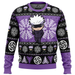 chibi satoru gojo jujutsu kaisen ugly christmas sweater p99z2 - Jujutsu Kaisen Store