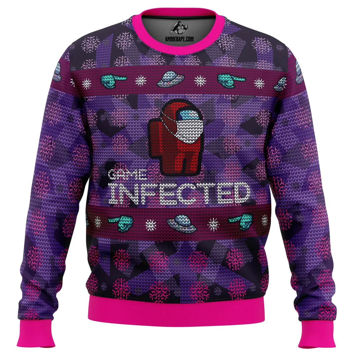 game-infected-among-us-ugly-christmas-sweater-zi433