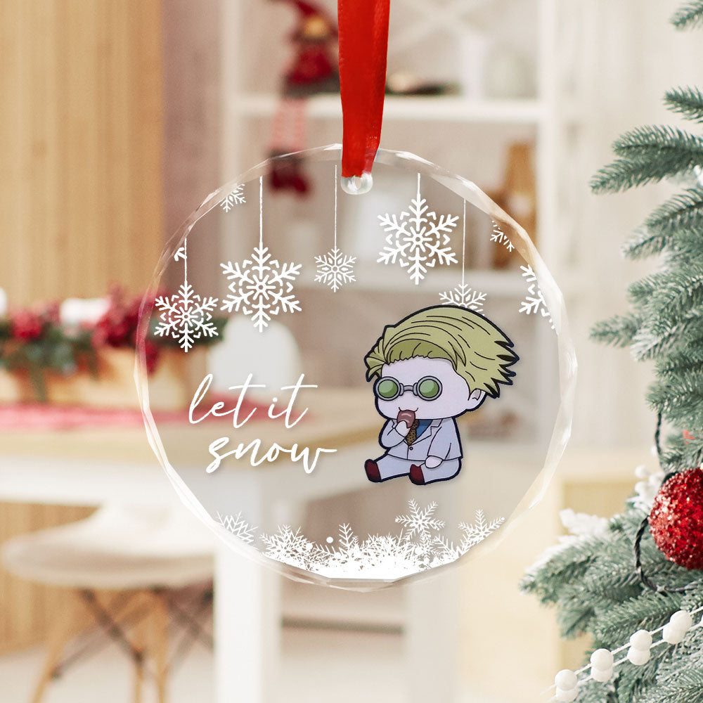 nanami jujutsu kaisen let it snow glass ornament perfect gift for christmas holiday qbzkf - Jujutsu Kaisen Store